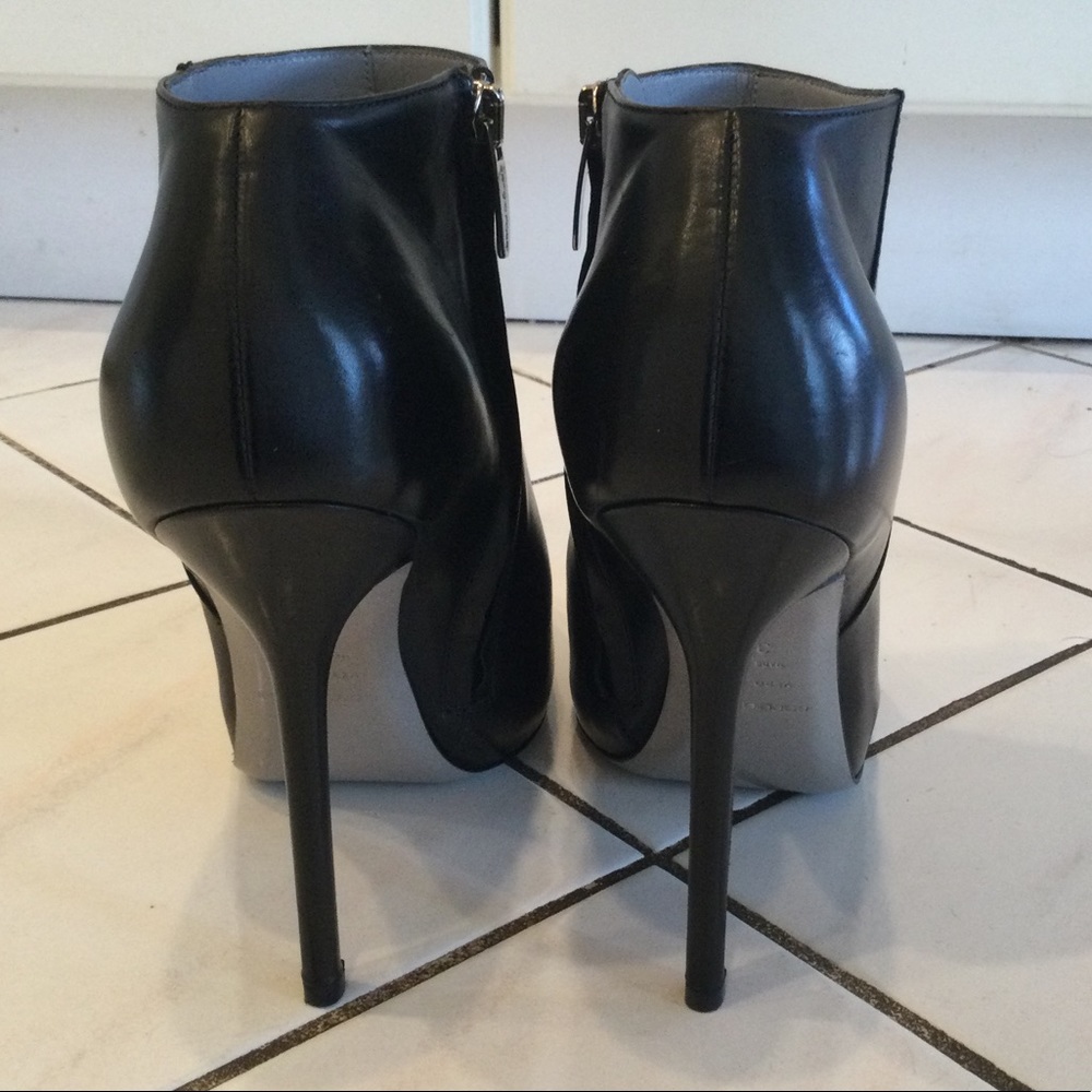 SERGIO ROSSI Platform Ankle Booties Size 37.5 - Picture 3 of 5